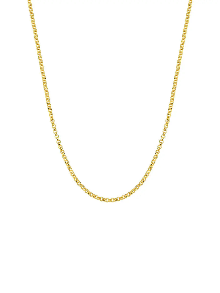 18k Gold Plated Delicate Portuguese Link Necklace - Tamis Jewellery Ireland