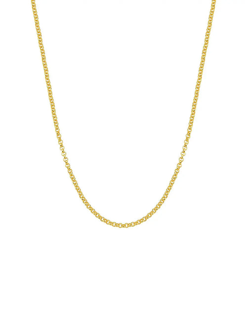 18k Gold Plated Delicate Portuguese Link Necklace - Tamis Jewellery Ireland