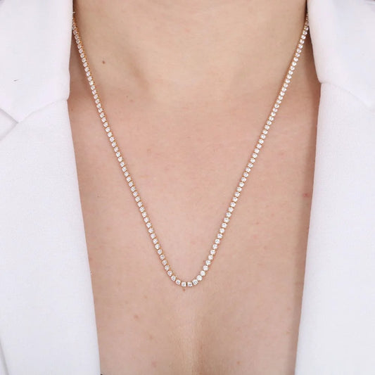 Elegant 18K Gold Plated Crystal Riviera Necklace Dublin featuring sparkling crystals for a refined look